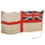 Original British WWII Large Royal Navy White Ensign Battle Flag with Halyard - 50 x 108”
