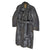 Original German WWII Officer's Private Purchase Gray Leather Greatcoat by Striwa Original Items