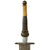 Original Colonial America Late 17th / Early 18th Century Plug Bayonet with Wooden & Brass Handle Original Items