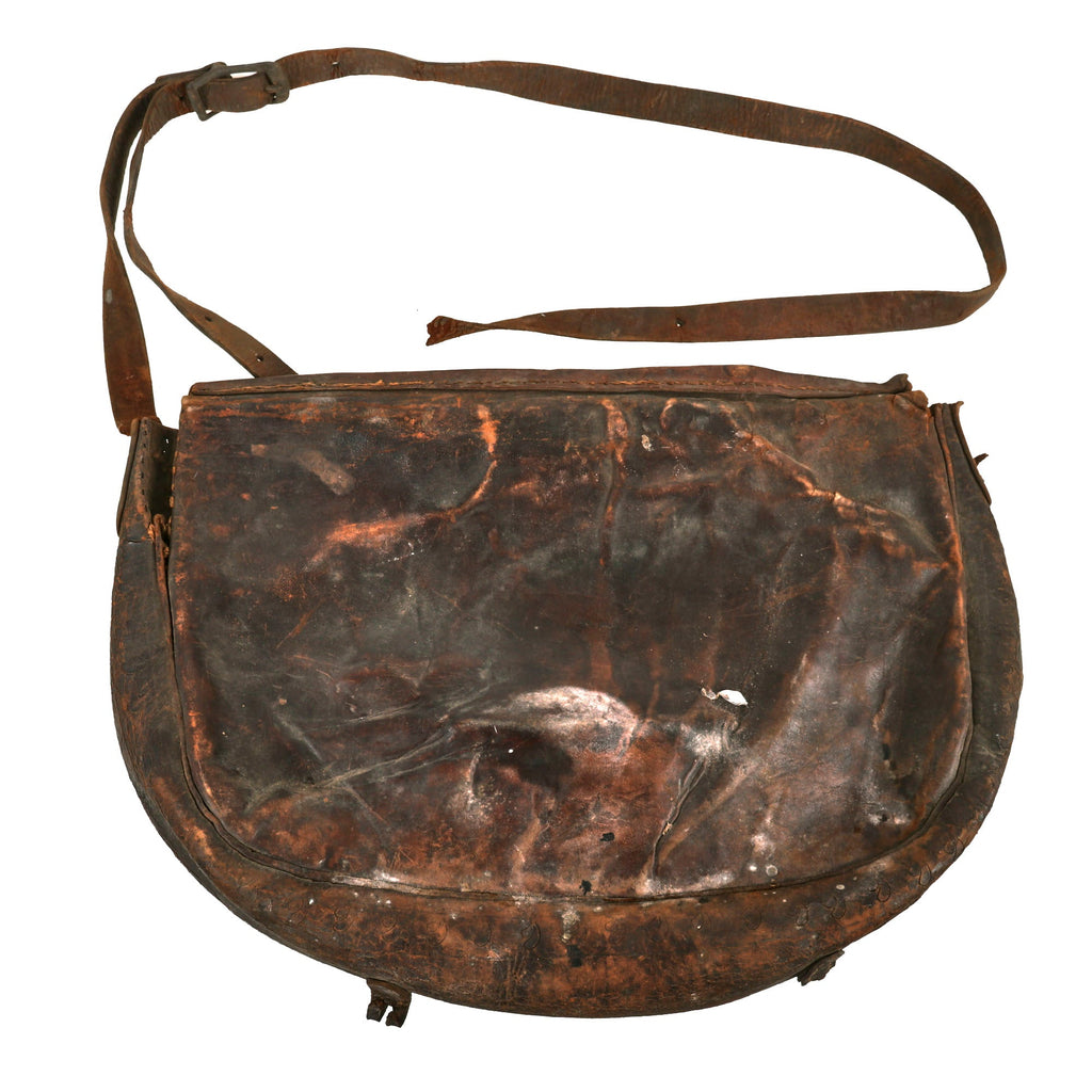 Original U.S. Civil War Officers Haversack with Partial Carrying Strap Original Items