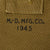 Original U.S. WWII M1 Carbine Rifle Canvas Carry Case by M.D. Mfg. Co. - Dated 1945 Original Items