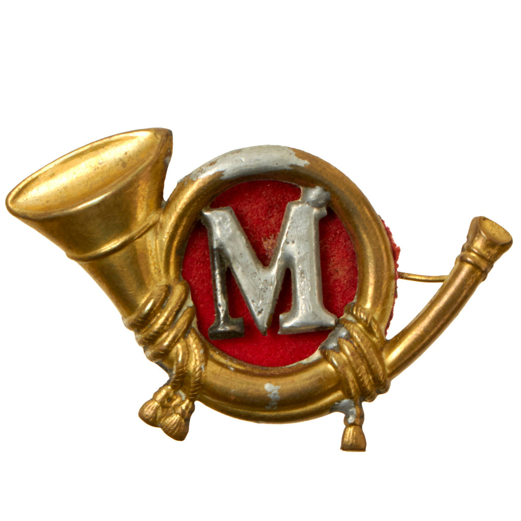 Original U.S. Civil War Pattern 1859 United States Marine Corps Officers Cap Insignia Badge - USMC Original Items