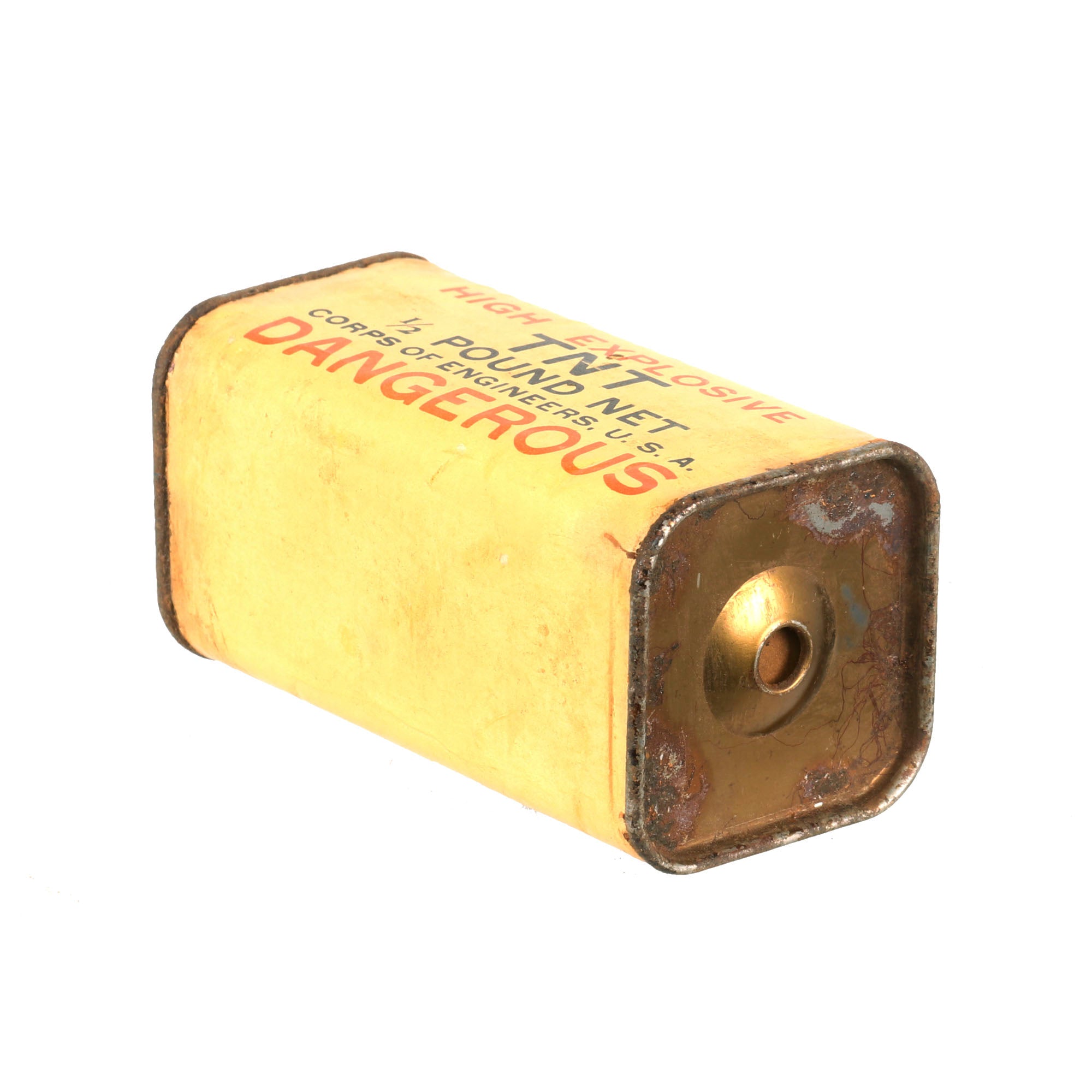 Original U.S. WWII Corps of Engineers High Explosive TNT 1/2 Pound Blo ...