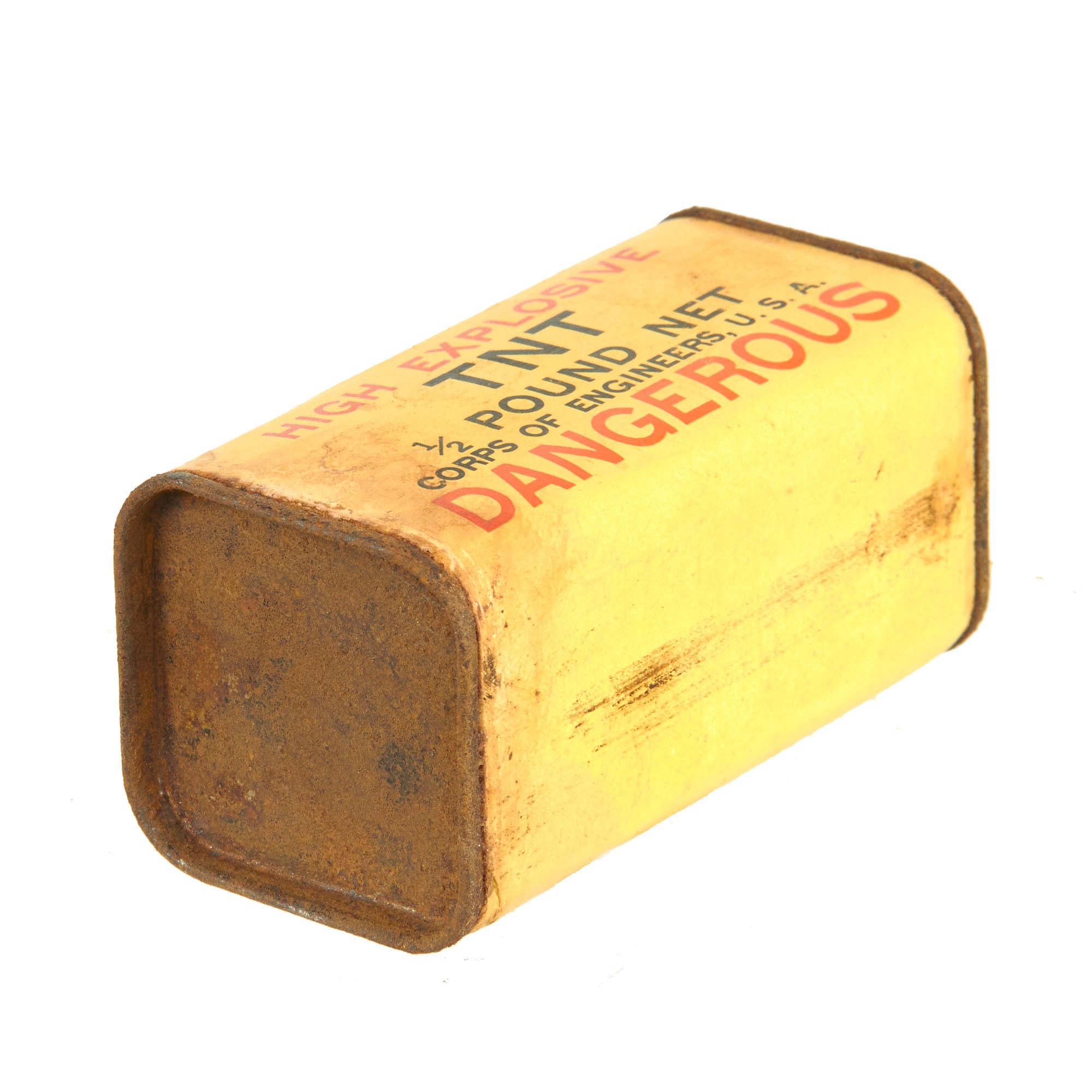 Original U.S. WWII Corps of Engineers High Explosive TNT 1/2 Pound Blo ...