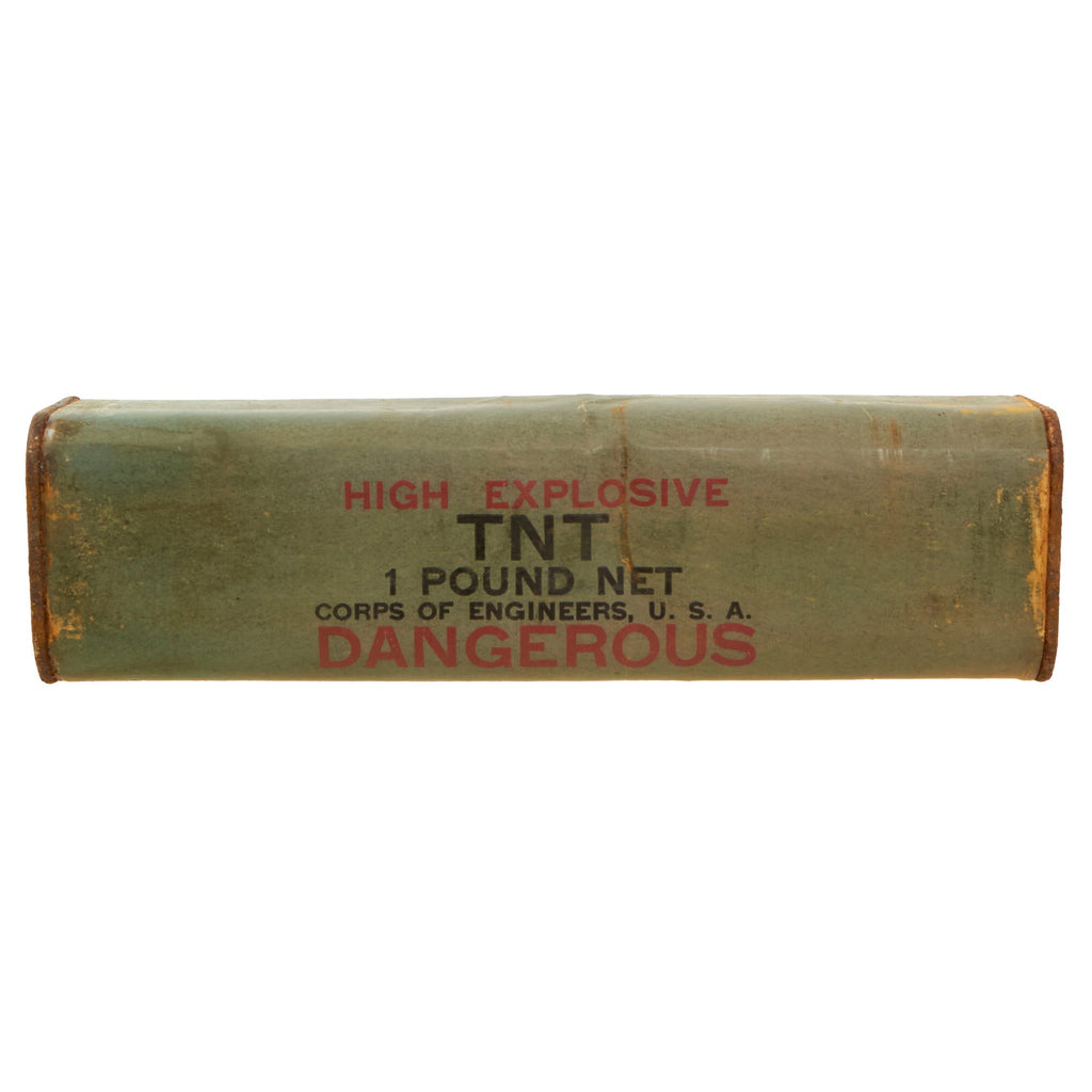 Original U.S. WWII Corps of Engineers High Explosive TNT 1 Pound Block - INERT Original Items