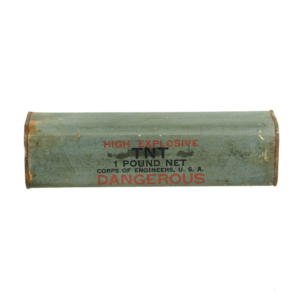 Original U.S. WWII Corps of Engineers High Explosive TNT 1 Pound Block - INERT Original Items