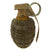 Original U.S. WWII Inert MkII Pineapple Grenade with Yellow Ring with M200A1 Fuze Original Items