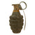 Original U.S. WWII Inert MkII Pineapple Grenade with Yellow Ring with M200A1 Fuze Original Items