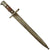 Original U.S. Spanish-American War Model 1892 Krag Rifle Bayonet and Scabbard - Dated 1898 Original Items