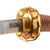 Original Japanese WWII Type 98 Shin-Gunto Ō-Wakizashi Sword with Edo Period Handmade Blade and Leather Covered Wooden Scabbard