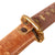 Original Japanese WWII Type 98 Shin-Gunto Ō-Wakizashi Sword with Edo Period Handmade Blade and Leather Covered Wooden Scabbard