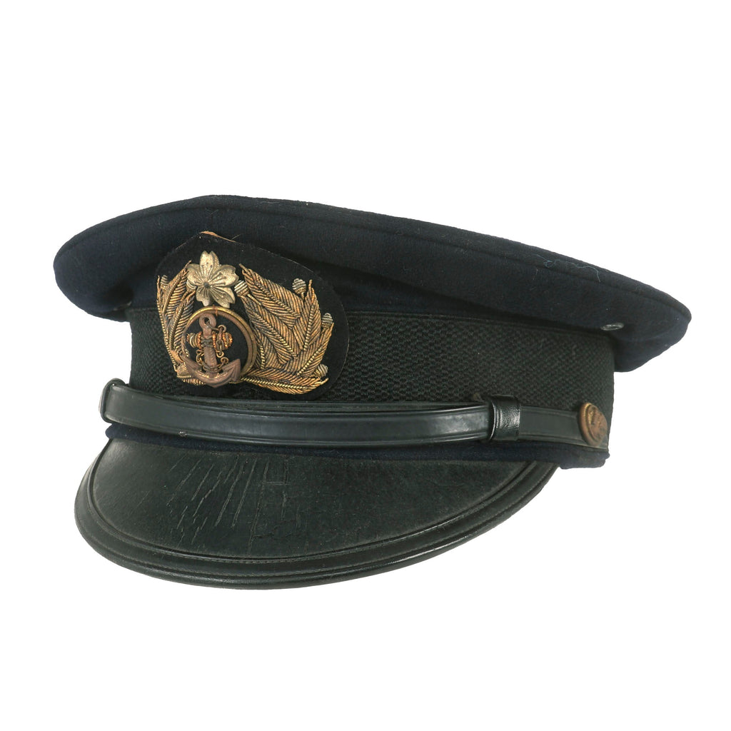 Original WWII Imperial Japanese Navy IJN Officer Visor Cap Original Items