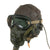Original U.S. WWII Army Air Forces Aviator Flight Helmet Set - Polaroid B-8 Goggles with Box, A-14 Mask, ANB-H-1 Headset and A-11 Helmet Original Items