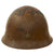 Original Japanese WWII Type 90 Army Helmet with Complete Liner and Chinstrap with Kanji Markings - Tetsubo Original Items
