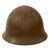 Original Japanese WWII Type 90 Army Helmet with Complete Liner and Chinstrap with Kanji Markings - Tetsubo Original Items
