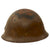 Original Japanese WWII Type 90 Army Helmet with Complete Liner and Chinstrap with Kanji Markings - Tetsubo Original Items