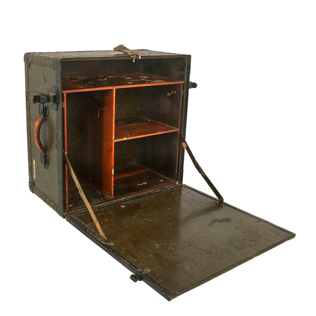 Original U.S. WWII 1942 Dated Army Officer Folding Field Desk by Rice-Stix Dry Goods Company with Markings Original Items