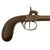 Original Victorian Era Belgian Double Barreled Percussion Pistol with Checkered Wooden Grip and Engraved Frame - Circa 1840 Original Items