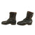 Original U.S. WWII Matched Private Purchase Wrap Around Strap / Lace Up Closure Tanker Boots - Size 10 ½ Original Items