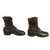 Original U.S. WWII Matched Private Purchase Wrap Around Strap / Lace Up Closure Tanker Boots - Size 10 ½ Original Items