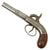 Original U.S. Single Shot Pocket Percussion Pistol Marked to Richard Smith of London - Serial 643 - circa 1850 Original Items