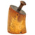 Original U.S. Early 19th Century Hand Carved Scrimshaw Rum Horn Flask With Original Stopper Original Items