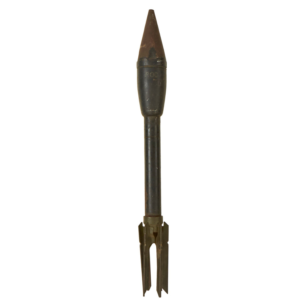 Original U.S. WWII M7A1 Anti-Tank Practice Rocket for the M1 and M1A1 2.36 Inch Bazooka Launcher - Inert Original Items