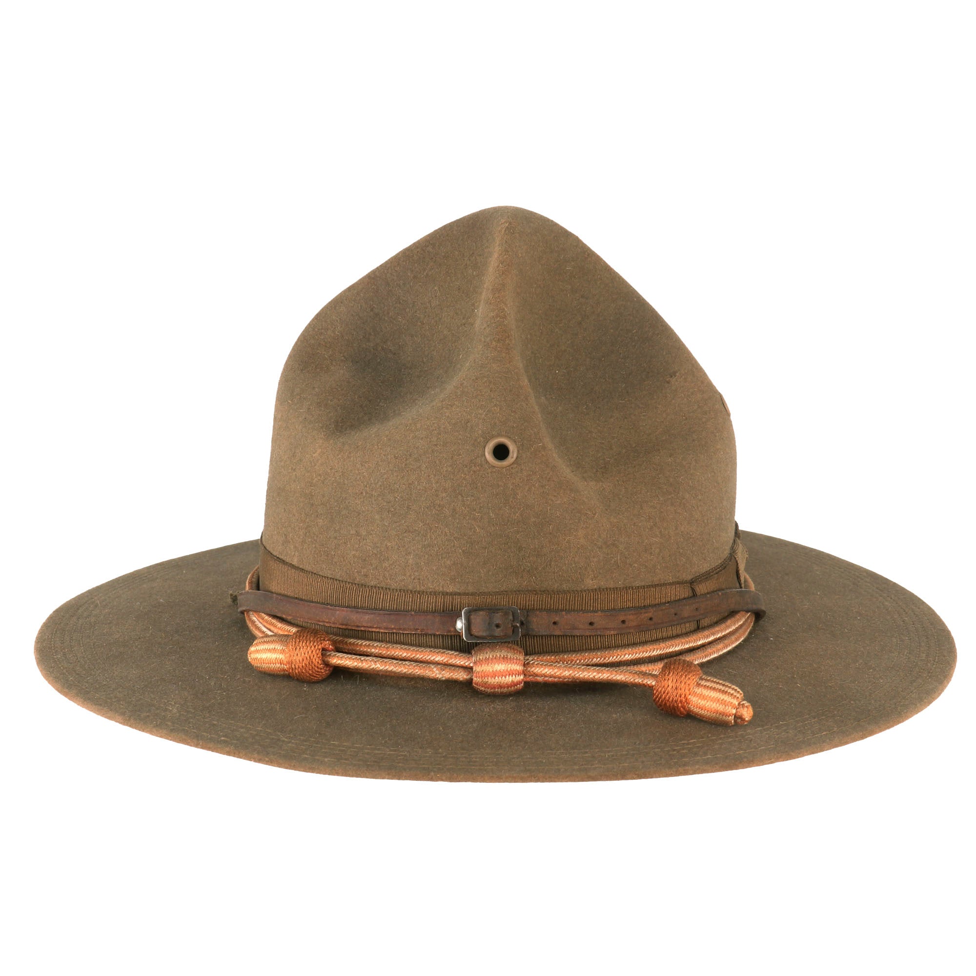 Original WWI US Army M1911 Felt Campaign Hat by United Hatters of North America with Signals Corps Cord