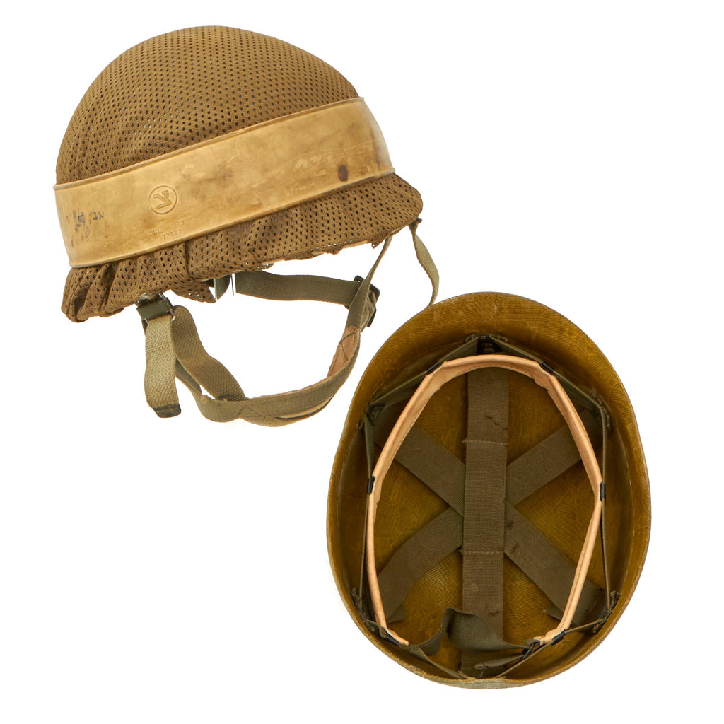 Original Israel 6 Day War Israeli M1 Helmet Clone With Liner and Net Original Items