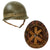 Original U.S. WWII Early War US Navy Beach Battalion NBB Painted McCord Front Seam Fixed Bale M1 Helmet with MSA Liner & Net Original Items