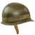Original U.S. WWII Early War US Navy Beach Battalion NBB Painted McCord Front Seam Fixed Bale M1 Helmet with MSA Liner & Net Original Items