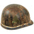 Original U.S. WWII Early War US Navy Beach Battalion NBB Painted McCord Front Seam Fixed Bale M1 Helmet with MSA Liner & Net Original Items
