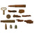 Original Japanese WWII Iwo Jima Relic Lot with Type 90 Army Helmet, Canteen, Vial of Sand, Ceramic Grenade Original Items