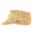 Original WWII Chinese National Revolutionary Army KMT Field Cap with Rare Pressed Tin Insignia - Kuomintang Original Items