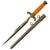 Original German WWII Army Heer Dagger by Robert Klaas of Solingen with Nickel Plated Blade & Scabbard Original Items