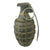 Original U.S. WWII Inert MkII Pineapple Grenade with Yellow Ring & Fuze Original Items