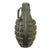 Original U.S. WWII Inert MkII Pineapple Grenade with Yellow Ring & Fuze Original Items