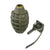 Original U.S. WWII Inert MkII Pineapple Grenade with Yellow Ring & Fuze Original Items