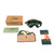 Original U.S. WWII Army Air Forces Aviator Flight Helmet Set - Polaroid B-8 Goggles, A-14 Mask With Box, Sealed HS-38 Headset and Named A-11 Helmet Original Items