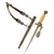 Original WWII German 2nd Model Luftwaffe Dagger by F. W. Höller of Solingen with Scabbard, Hanger, and Portepee Original Items