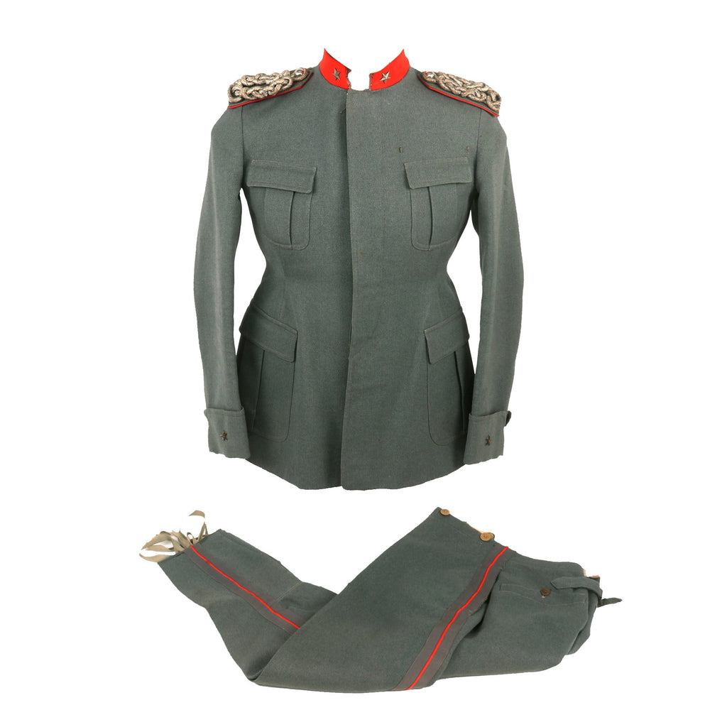 Original Italian WWI / 1920s Officer’s Uniform Tunic & Breeches by Nello Cambi of Genova Original Items