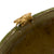 Original U.S. WWII Personalized Camouflaged Front Seam Fixed Bale M1 Helmet with CAPAC Liner - Forest Style Camo Original Items