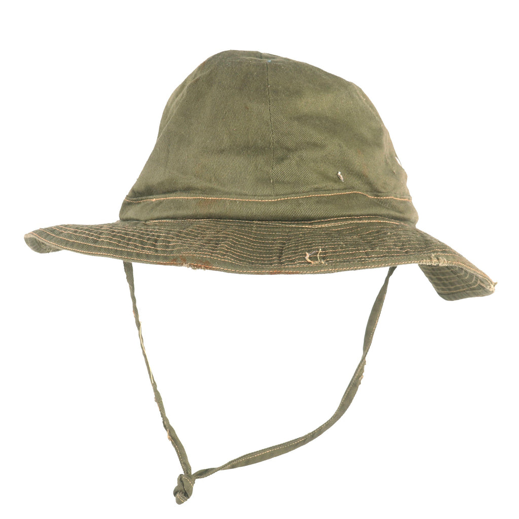 Original North Vietnamese Vietnam War Army Boonie Hat with Waterproofed Crown - Size 56 Original Items