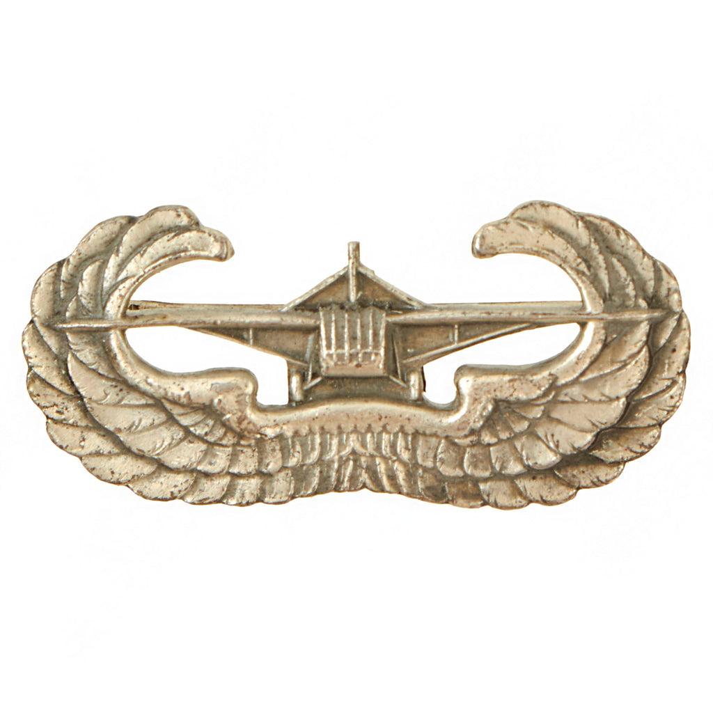 Original U.S. WWII US Army Airborne Glider Wings Badge - Marked Sterling Original Items