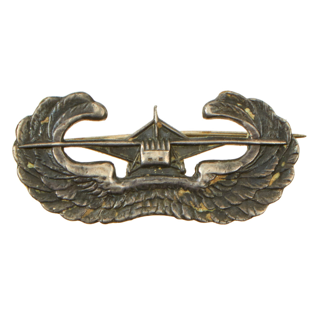 Original U.S. WWII US Army Airborne Glider Wings Badge - Marked Sterling Original Items