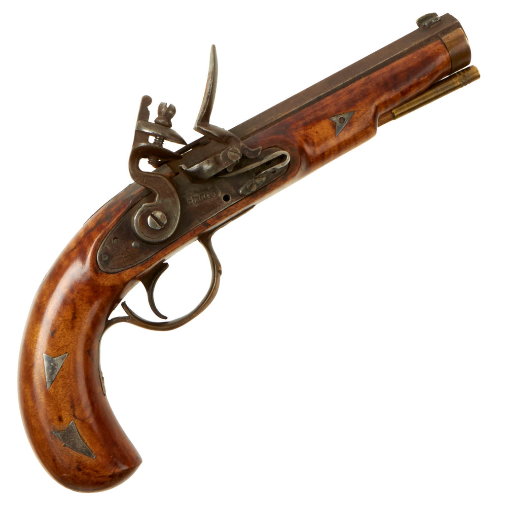 Original U.S. Pennsylvania .31cal Flintlock Pistol by Isaac Haines of Lancaster County with Flame Maple Stock - circa 1790 Original Items