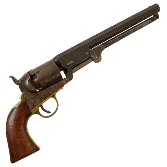 Original Civil War Era European Colt Brevete Copy of a Model 1851 .36cal Navy Revolver - circa 1860 Original Items