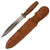 Original U.S. WWII Case "Pig Sticker" Wood Handle Fighting Knife with Correct Belt Scabbard Original Items