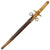 Original Japanese WWII M1883 Naval Officers Dirk with Iron & Brass Leather Scabbard Original Items