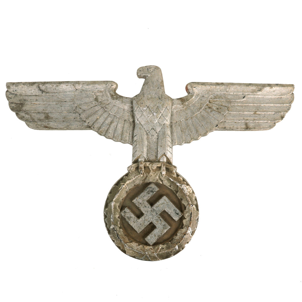 Original Rare German WWII 16 Inch Aluminum Trolley Eagle Original Items